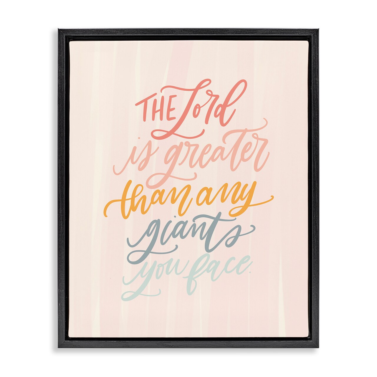 Stupell Industries The Lord Is Greater Proverb Floating Frame By Isabela Schielke